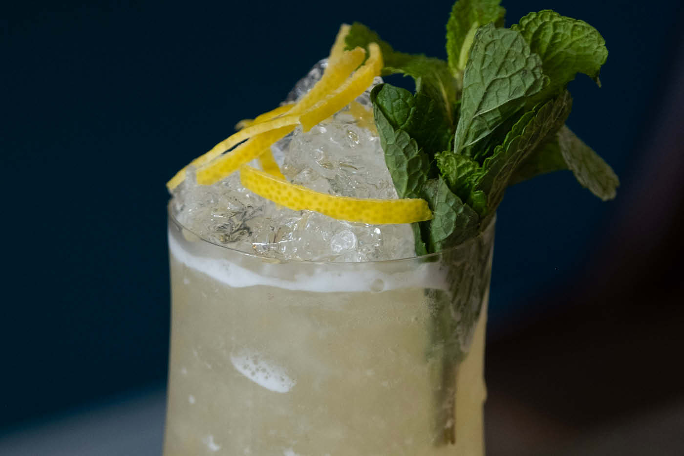 Fresh Mint Cobbler cocktail