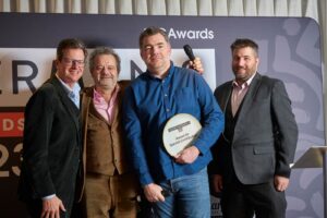 Nathan Outlaw winning Trencherman's Award for special contribution